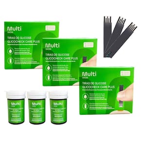 Kit 150 Tiras Reagentes Glicocheck HC489 Multilaser