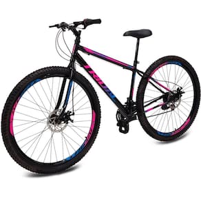 Bicicleta Aro 29 MTB Aço 21 Marchas Freio a Disco Tridal Bike