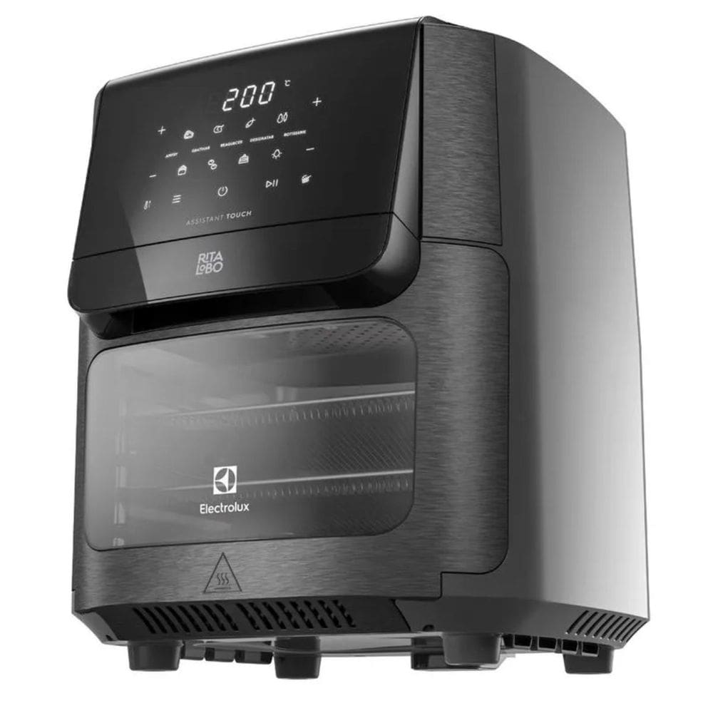 Fritadeira Elétrica 5 em 1 Oven Air Fryer 7 Receitas Programadas 12L 1700w Painel Digital Electrolux
