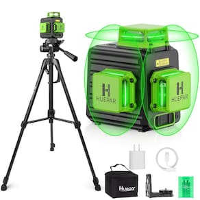 Nível de laser Huepar B03CG 3x360° Verde Autonivelante + Tripé