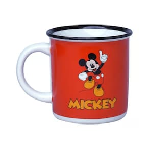 CANECA DE PORCELANA RETRO MICKEY VERMELHA 300ML -ST68753 - Disney