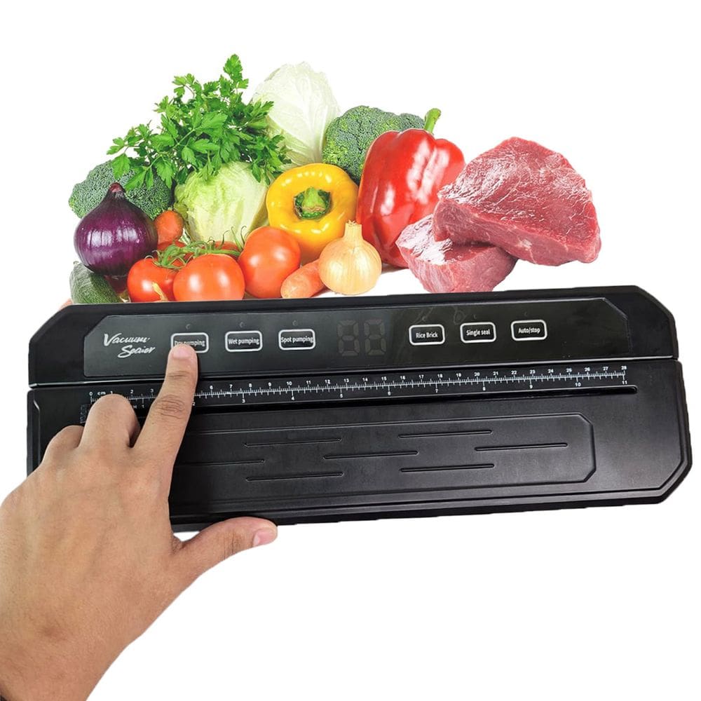Seladora Embaladora A Vacuo Alimentos Comida Fruta Carne Conserva Embala Portatil