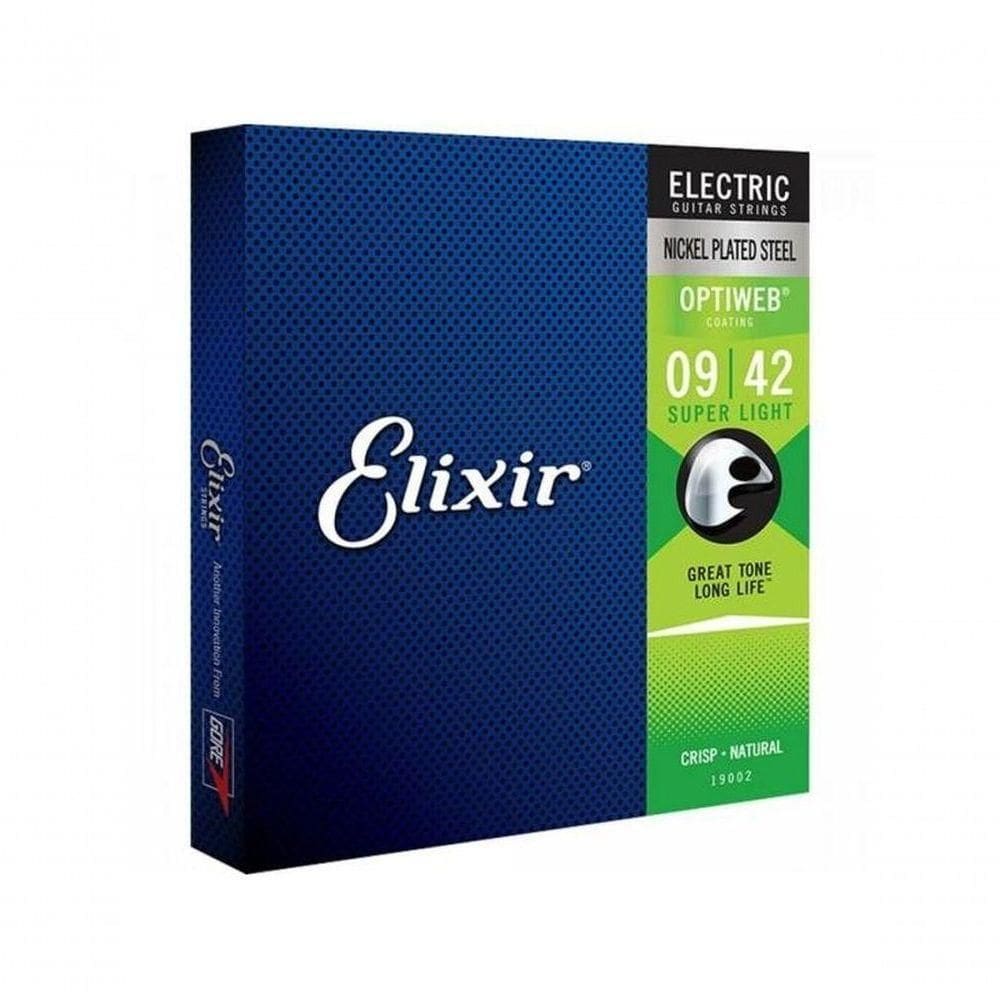 Encordoamento Para Guitarra .009 Super Light Optiweb...