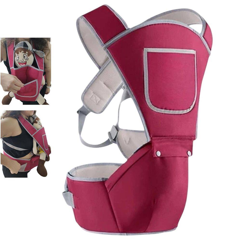 Canguru Carregador Criança Bebe Alça Ergonomica Ajustavel Macio Acolchoada Viagem Passeio Bolso Seguro Resistente Praticidade