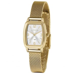 Relógio Lince Feminino Dourado Retangular Lqg4675l S2kx