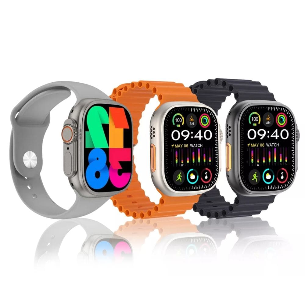 Smartwatch Digital Pro Bluetooth Android e IOS Howear HW10 Ultra2 Monitoramento Cardíaco Chat GPT Ultra Bateria