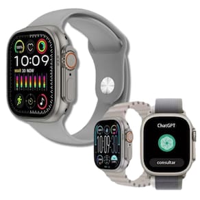 Smartwatch Digital Pro Bluetooth Android e IOS Howear HW10 Ultra2 Monitoramento Cardíaco Chat GPT Ultra Bateria