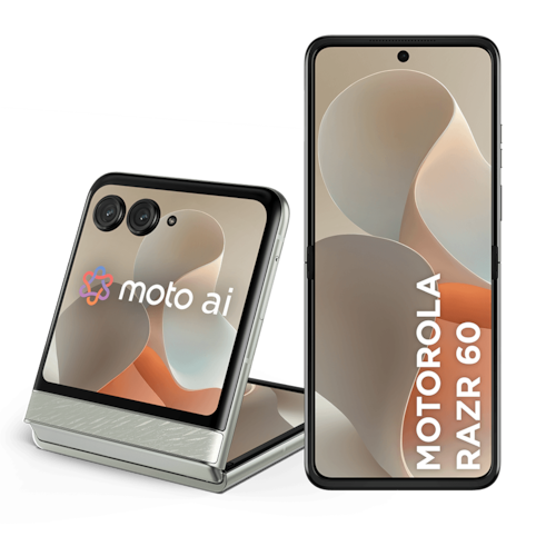 imagem-Smartphone Motorola Razr 60 - 256GB 24GB (12GB RAM+12GB Ram Boost) Tela dobrável 6,9" pOLED e externa 3,6” Moto AI camera IP48 - Branco