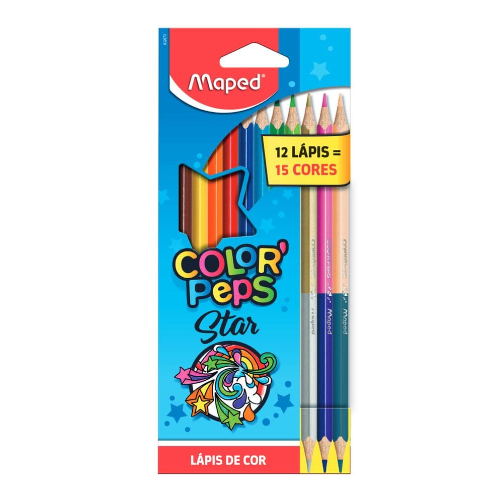 Lapis De Cor Color Peps Star Maped
