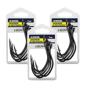 Anzol Crown Super Cat Fish Peixe Couro Aço Carbono Forjado Nº1 15UN