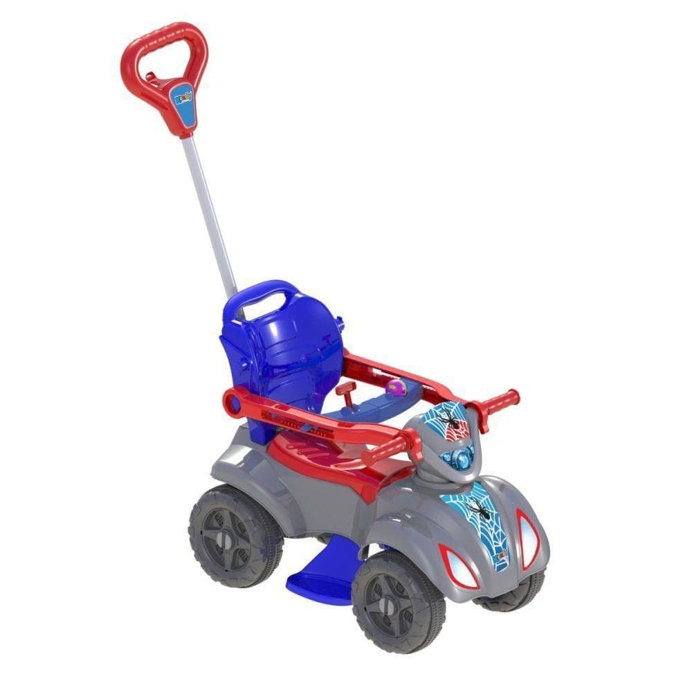 Carrinho Andador Quadriciclo Baby Spyder Passeios Divertidos Confortáveis Seguro Crianças 1 A 3 Anos