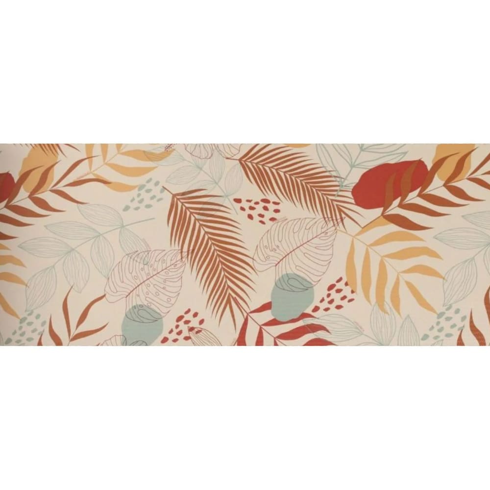 Passadeira Antiderrapante Flex 60cm x 1,80m Folhagem Colorida Kapazi