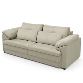 Sofá Retrátil 2 Lugares Para Sala 175cm Dijon Couro Creme S07 - Mpozenato