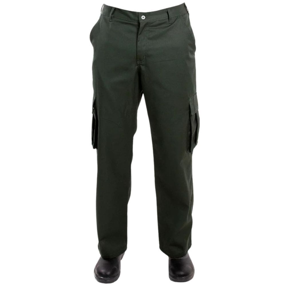 Calça Vigilante Bolso Cargo Verde Musgo