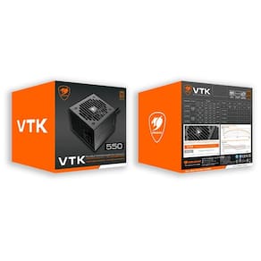 Fonte Cougar Vtk 550W 80 Plus Bronze Pfc Ativo - 31Vk055.0002P