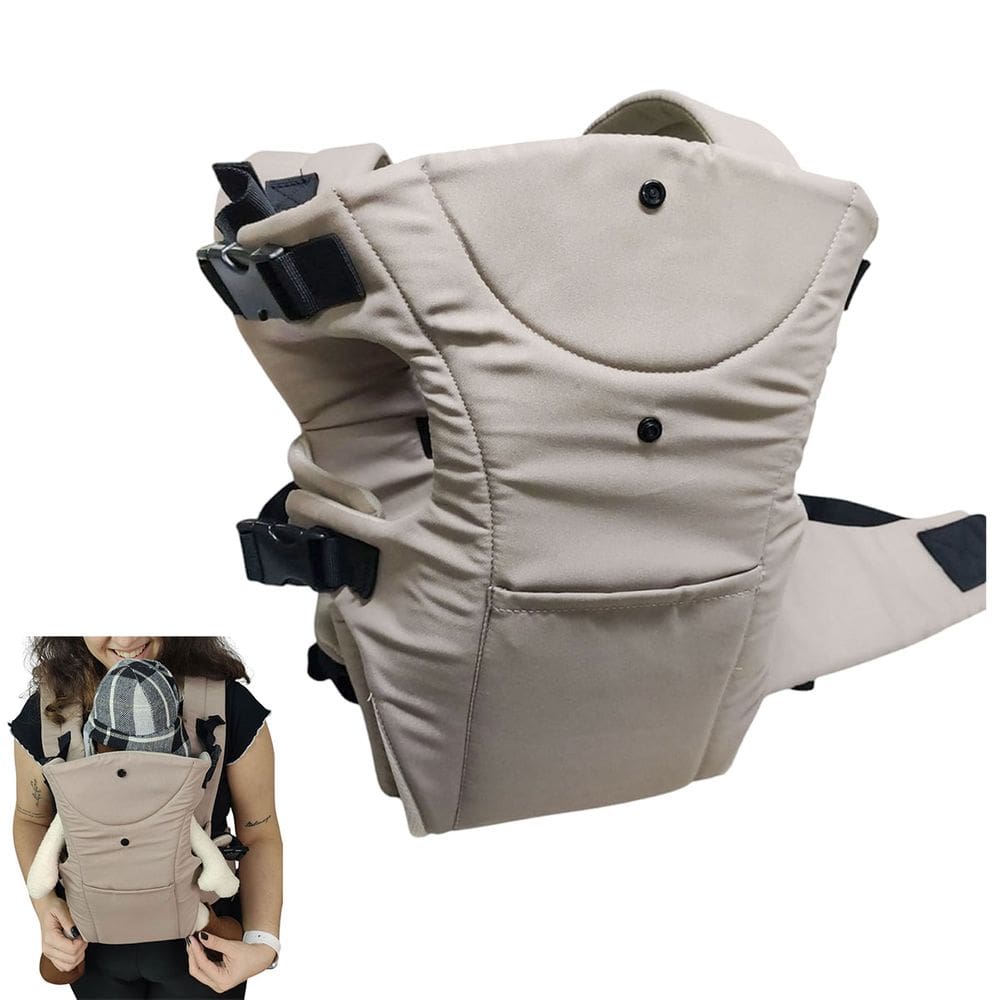 Canguru Carregador Bebe Criança Bolso Alça Ajustavel Ergonomico Passeio Viagem Seguro Confortavel Sentado Resistente