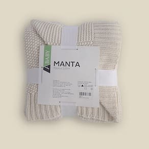 Manta Holly Microfibra Off White - A\BABY