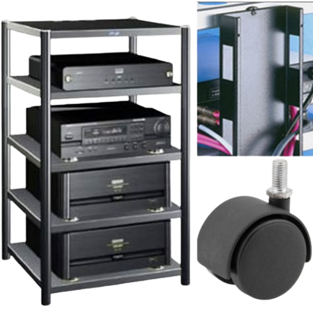 Rack Airon Ht 50.02 Black + Sapata Sd 12 + Canalaleta V-90
