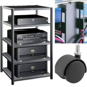 Rack Airon Ht 50.02 Black + Sapata Sd 12 + Canalaleta V-90