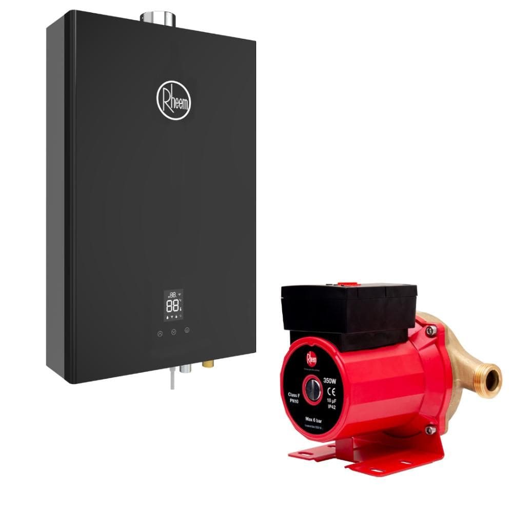 Aquecedor 20L Black Wifi GLP Bivolt + Bomba 350W 127V Rheem