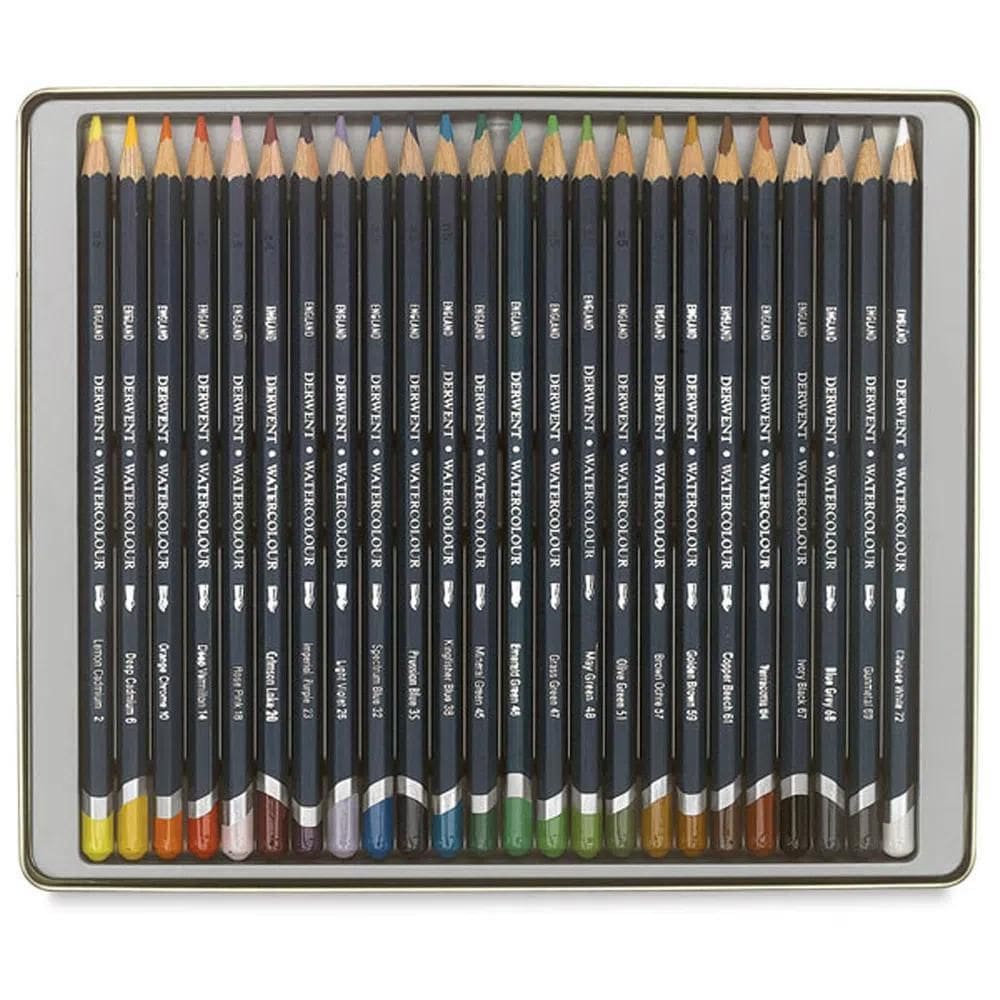 Lápis Aquarela Watercolour Estojo Com 24 Cores Ref.32883 Der