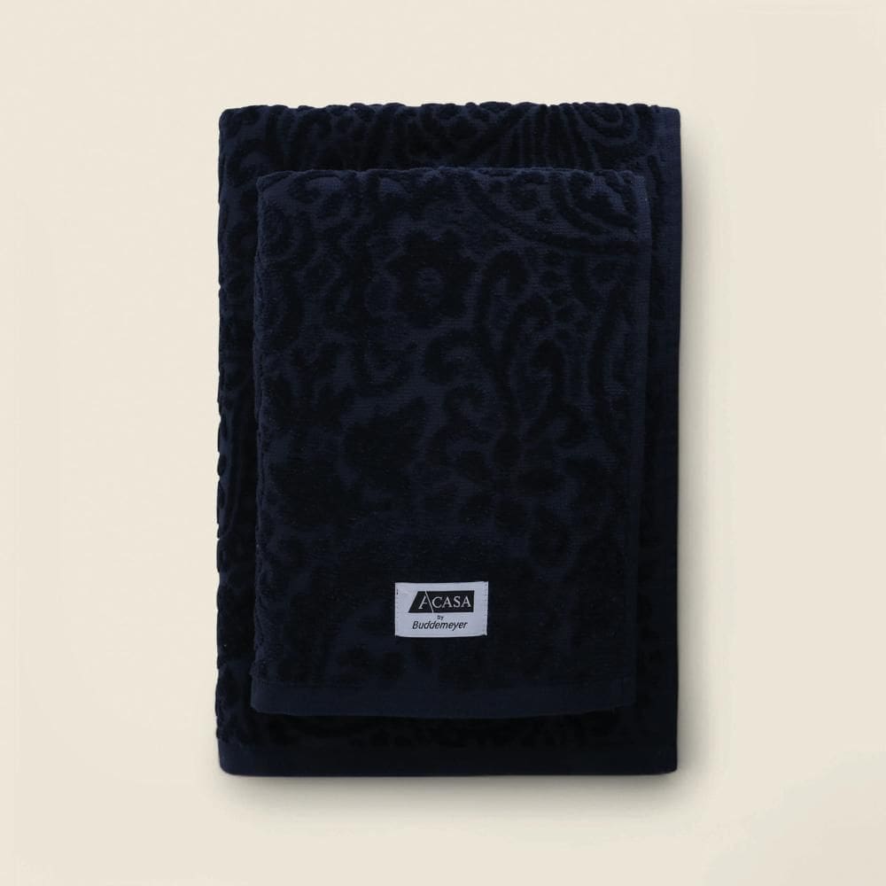 Toalha de Rosto Paisley Algodão Azul - A\CASA by BUDDEMEYER