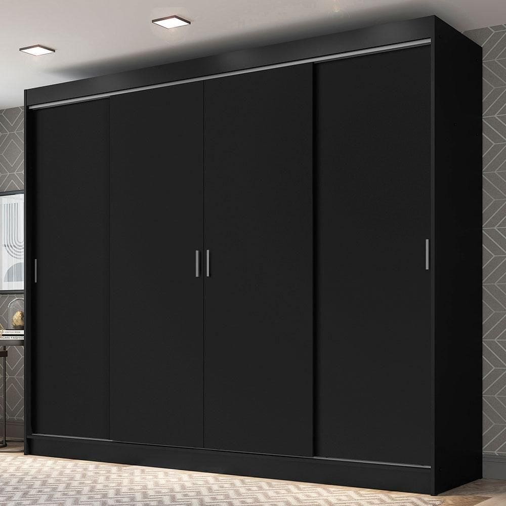 Guarda-roupa Casal Austin 4 Portas Correr 3 Gavetas Madesa