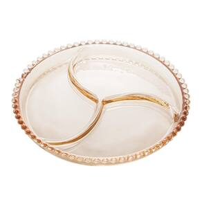 Petisqueira Cristal Pearl Âmbar 24Cm - Wolff