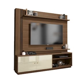 Estante Home TV até 65` 1,8m Royal Nogueira/ Off White - EDN
