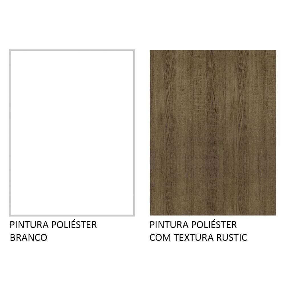 Cozinha Completa 100% Mdf Madesa Acordes Branco Rustic