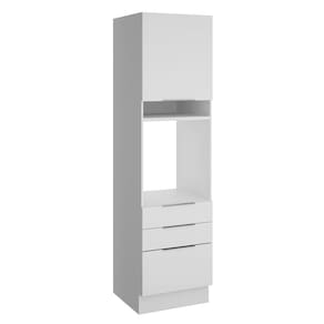Torre Quente Madesa Stella 60cm 1 Porta 3 Gavetas Branco