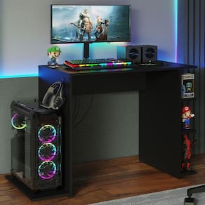 Mesa Para Gamer Preta 9414 Madesa Preto