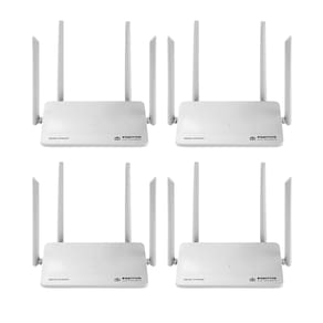 Kit 4 Roteadores Smart Mesh Giga Wi-Fi Positivo Dual Band 2.4/5GHz 3 Lan/1 Wan 256 Dispositivos 800 m² De Cobertura