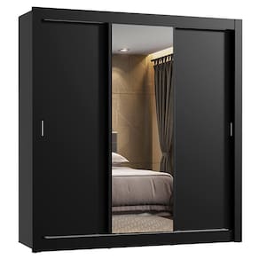 Guarda Roupa Casal Lyon 3 Portas de Correr 2 Gavetas Madesa