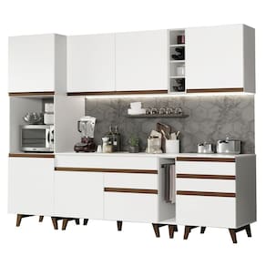 Cozinha Completa Madesa Reims Com Armário E BalcãoBranco