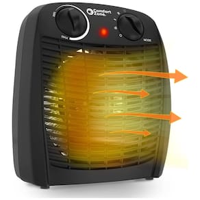 Aquecedor Pessoal Comfort Zone CZ45EBK com Termostato Ajustável - Segurança e Conforto para Ambientes Domésticos - Ideal para Casa, Quarto