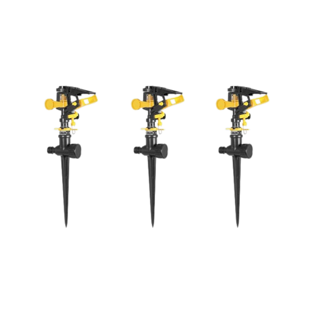 Irrigador setorial tipo espiga VONDER kit 3 pçs Horta Jardim