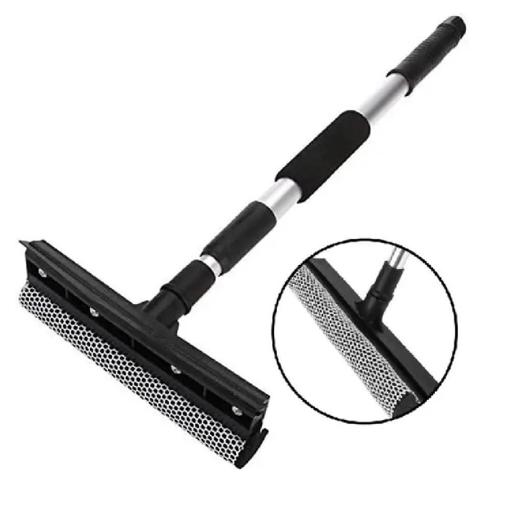 Rodo Limpa Vidros Mop Extensivel Duplo Janela Sacada Lava Seca Rodinho Telescopico Profissional