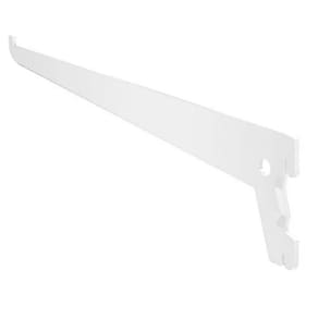 12 Pçs Suporte Simples 25Cm Branco Para Cremalheira