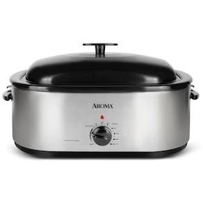 Forno Elétrico de Convecção AROMA 18,9 Litros com Tampa Autobasting, Ideal para um Peru de 11kg, Controle de Temperatura, Função Manter