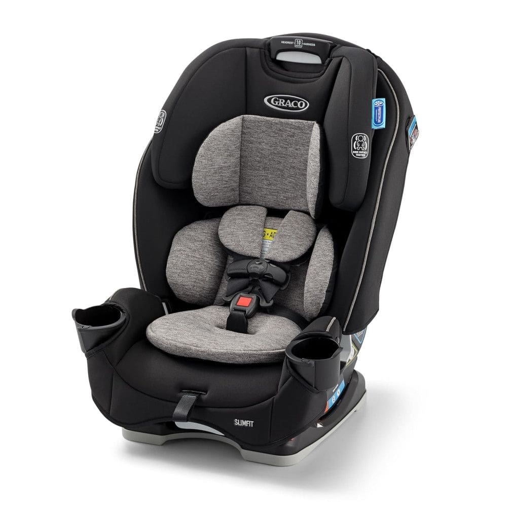 Assento de Carro Graco Slimfit 3 em 1, Ultra Compacto, Modelo Jarret, Para Crianças de Costas e de Frente, Elevação Inclusa