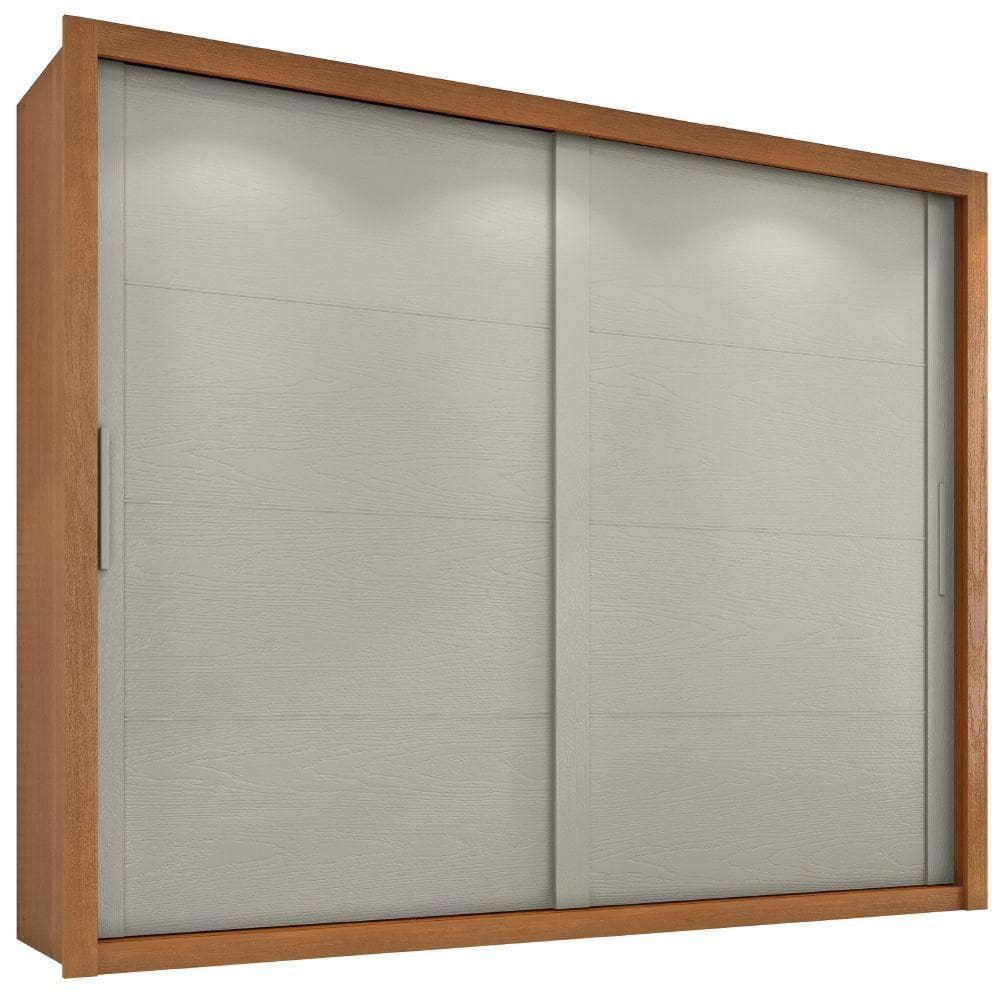 Guarda Roupas Casal 2 Portas De Correr 6 Gavetas Imperador Zanzini Madeir/off