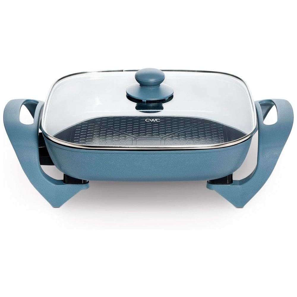 Frigideira Elétrica COOK WITH COLOR 30cm x 42cm com Revestimento Cerâmico Antiaderente Livre de Substâncias Nocivas, 1400W, Tampa de Vidro,
