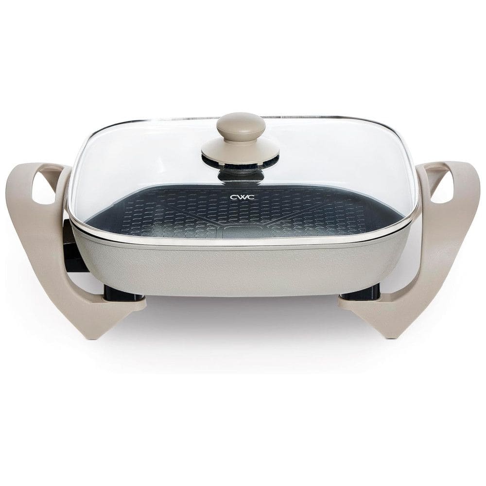 Frigideira Elétrica COOK WITH COLOR 30 cm x 42,5 cm Antiaderente, 1400W, Livre de Substâncias Nocivas, Tampa de Vidro, Controle de