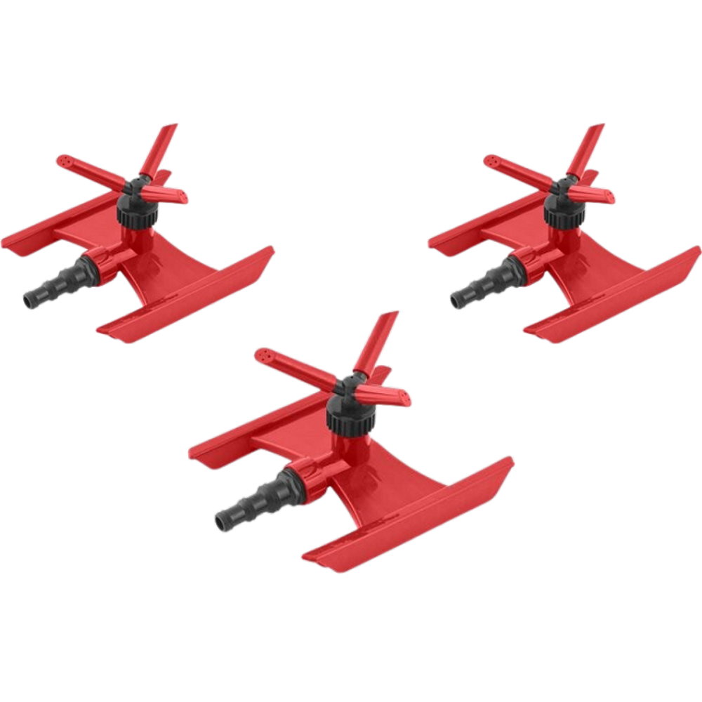 Irrigador giratório tipo esqui NOVE54 Kit 3 pçs Horta/Jardim
