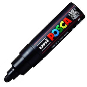 Caneta Marcador Uni Posca Pc-7M Uniball Preta