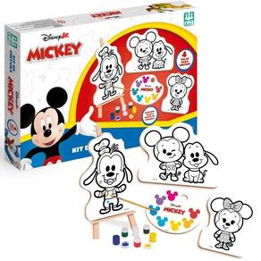 Kit De Pintura Infantil Com Cavalete Mickey Disney Nig 4103