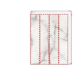 Papel De Parede Painel 3D Mármore Carrara Branco Vinil 2M