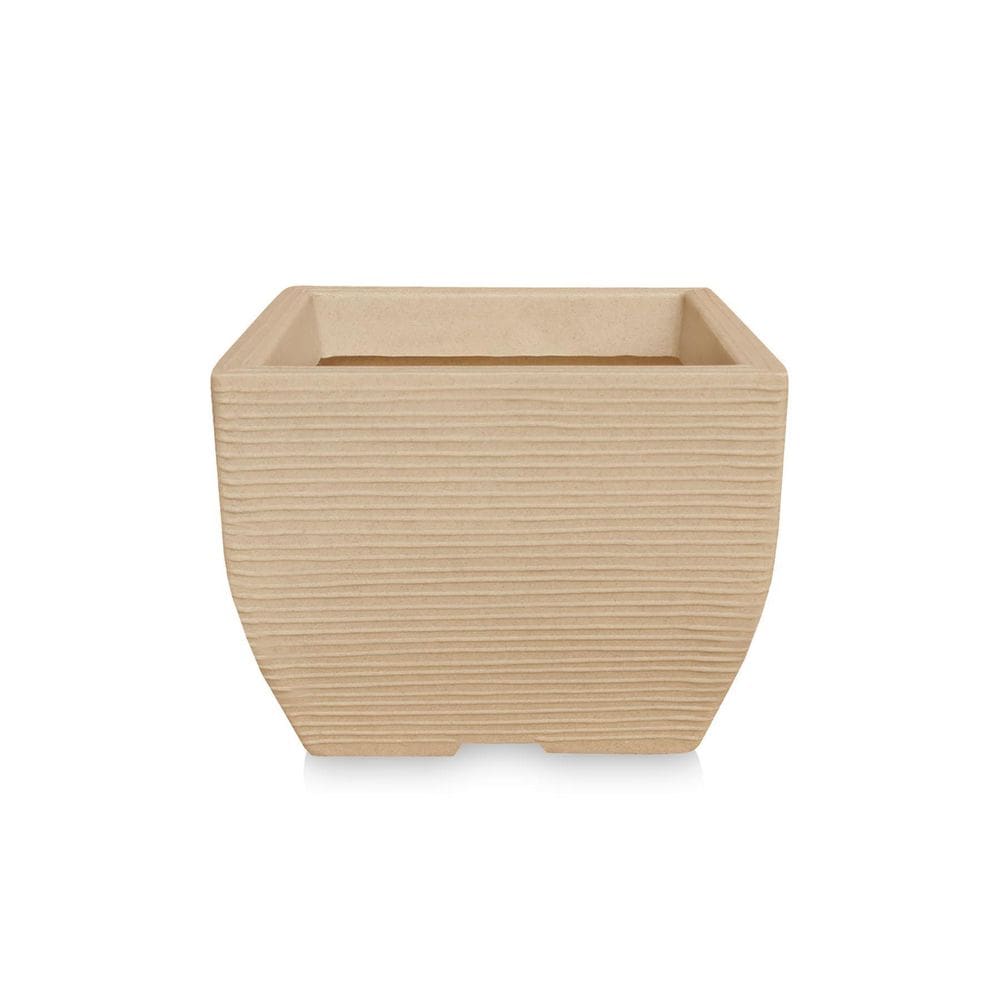 Vaso De Planta Quadrado Decorativo Polietileno 30X40 Areia