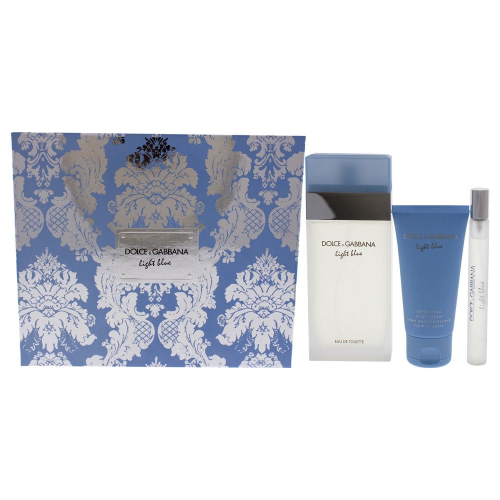 Conjunto de presentes Perfume Dolce and Light Blue para mulheres